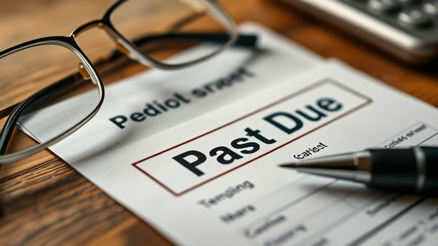 Medical bill with past due stamp and eyeglasses, highlighting cost issues.