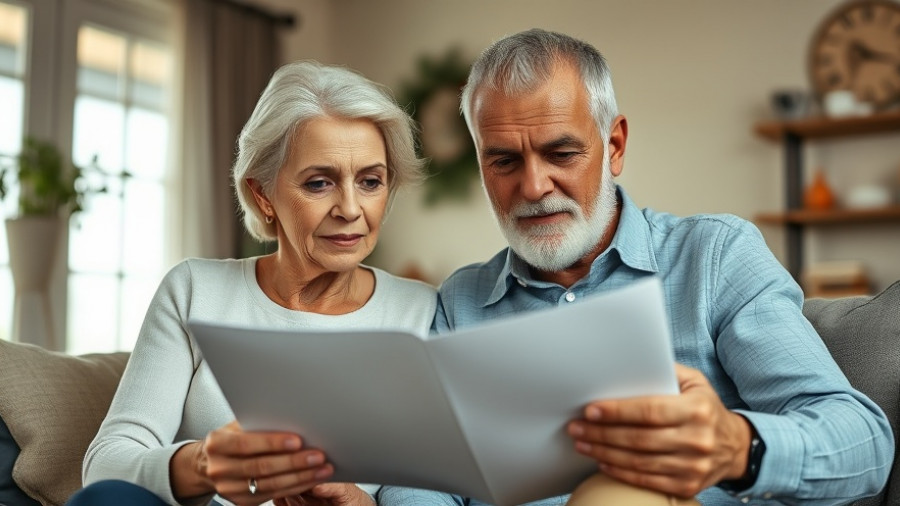 Older couple comparing Medicare Advantage plans in Muskegon.