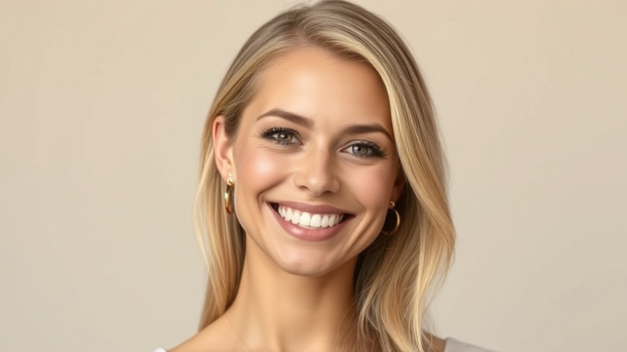 Portrait of a smiling woman with blonde hair and earrings, senior care services Muskegon.
