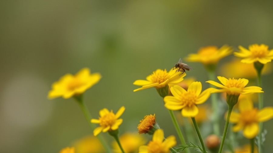 Vibrant yellow wildflowers in Shelby MI lawn care setting.