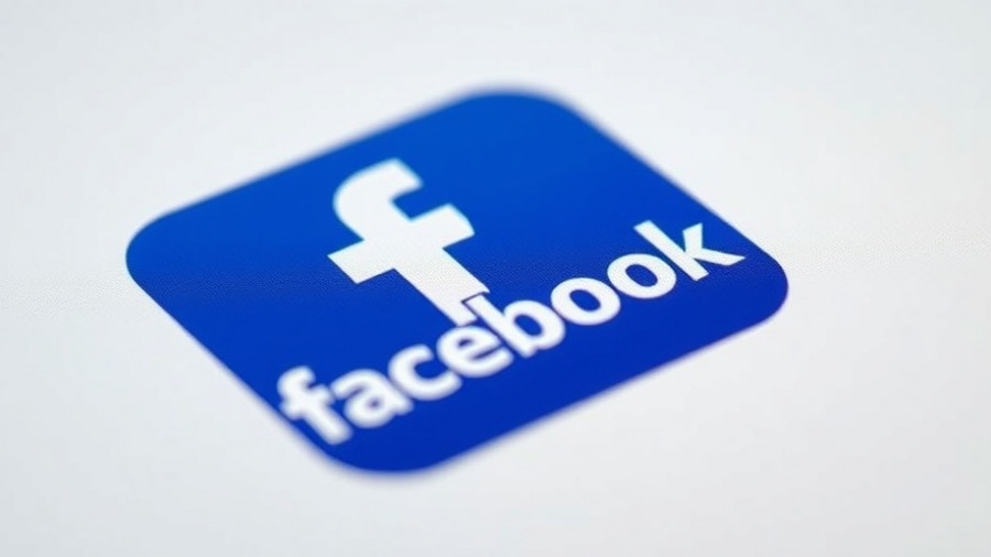 Minimalist Facebook logo and text.