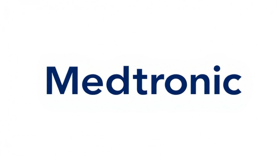 Medtronic logo with tagline on white background