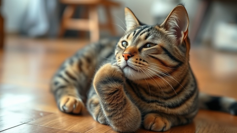 Senior cat advocacy: cat enjoys gentle scratch indoors