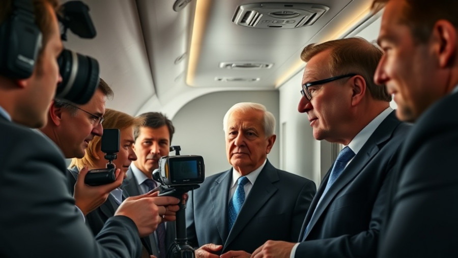 Journalists interviewing a man on an airplane; alternative health care Muskegon.