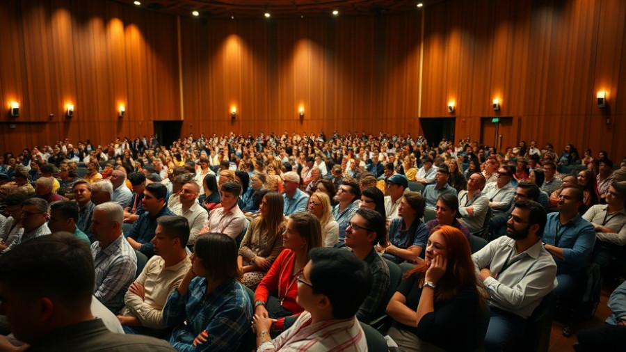 Audience at educational conference discussing admissions lotteries in higher education.