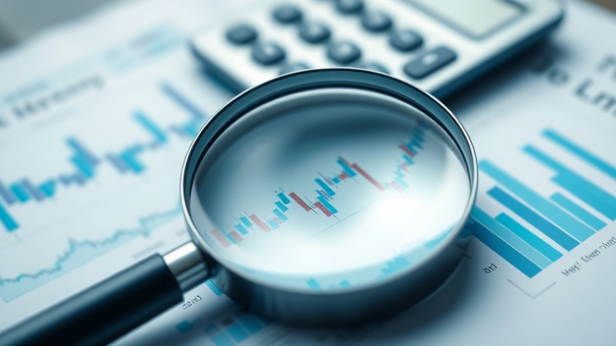 Magnifying glass on financial charts symbolizing Nasdaq bull market 2026.