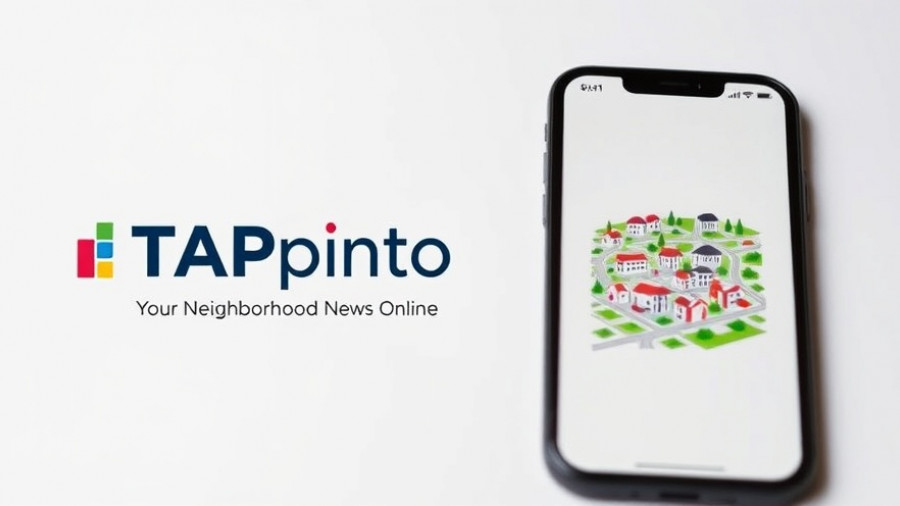 TAPinto logo with smartphone illustration, senior care advisors Muskegon context.