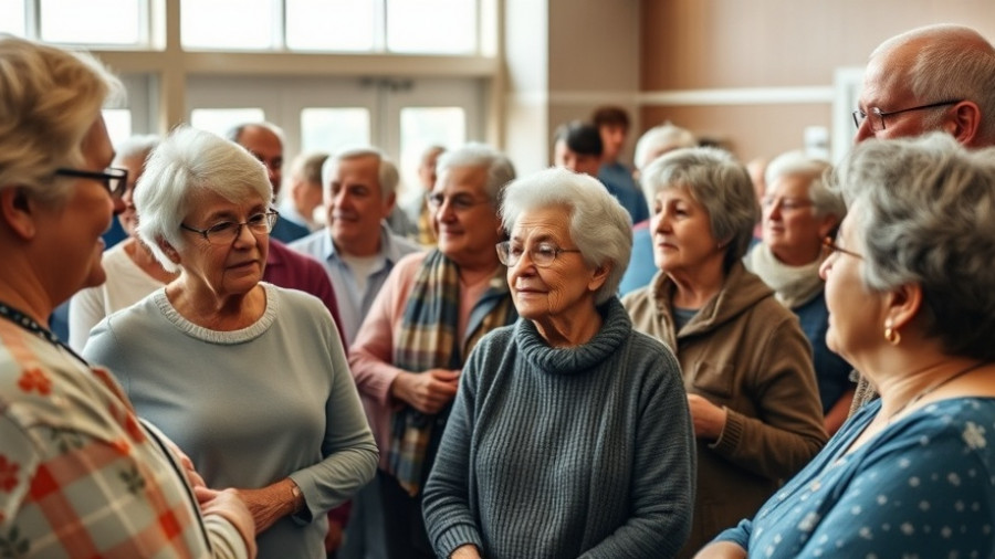 Seniors attending a health resource event in Youngstown community center.