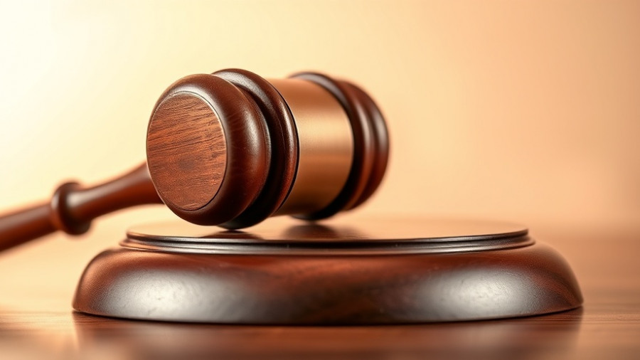 Judicial gavel symbolizing authority, close up.