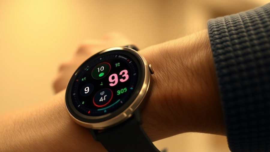 Smartwatch showcasing the newest technology in healthcare in Muskegon.