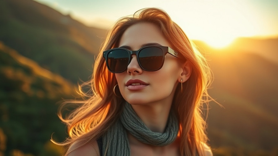 Tori Spelling Eczema Impact of Stress, stylish woman in sunset light.