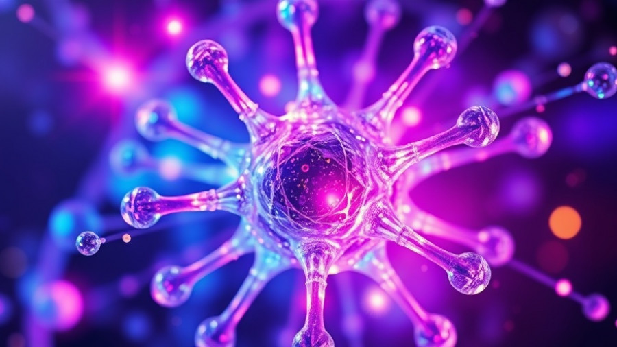 Colorful atomic structure representing Buying Oklo stocks.