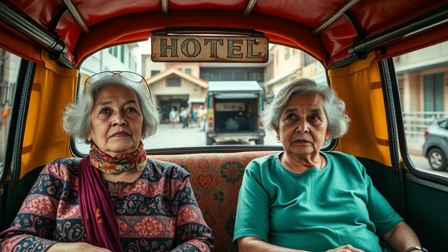 Older women in tuk-tuk exploring in cultural setting, senior care solutions Muskegon