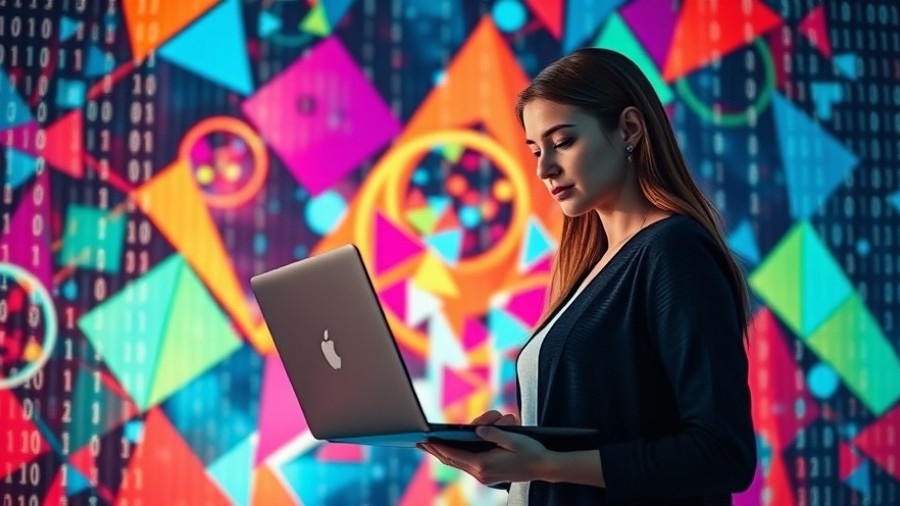 Futuristic art depicting AI in healthcare with binary code overlay