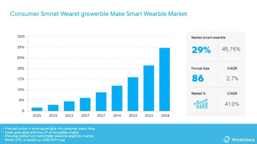 Consumer smart wearable market forecast graph 2025-2033.