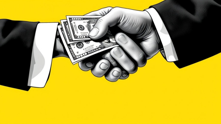 Handshake with money exchange, Medicare Physician Fee Schedule for 2026 concept.