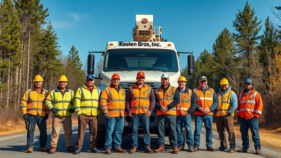 Local Tree Services Pittsburgh team in front of service truck.