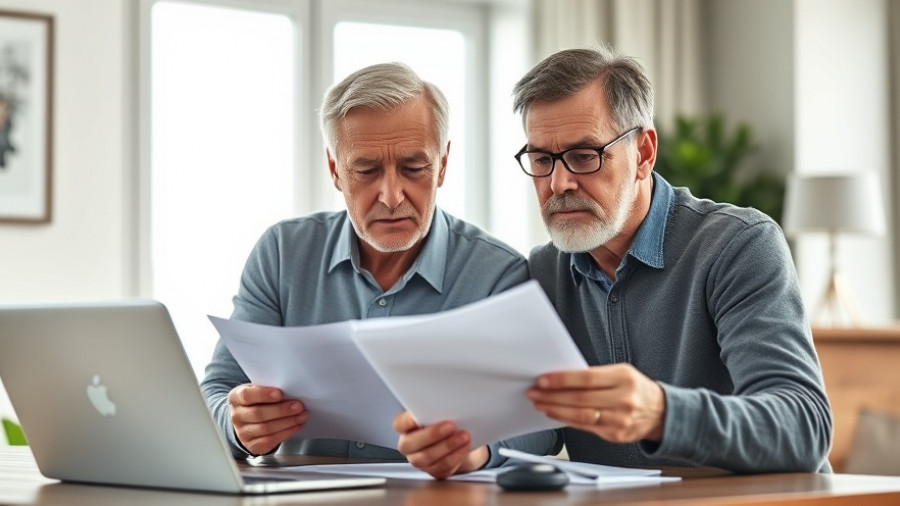 Middle-aged couple reviewing documents on 2026 Social Security changes impact on retirees.