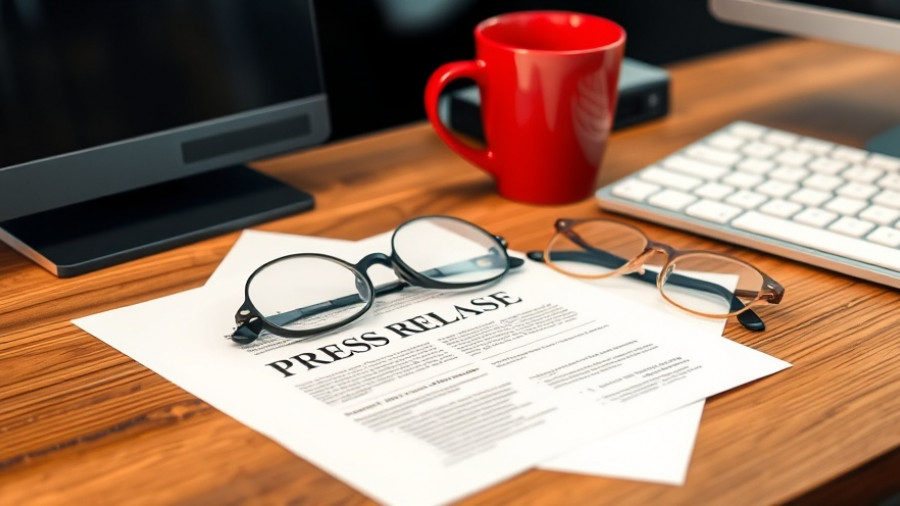 Press release with coffee on a desk for tree trimming Acworth GA