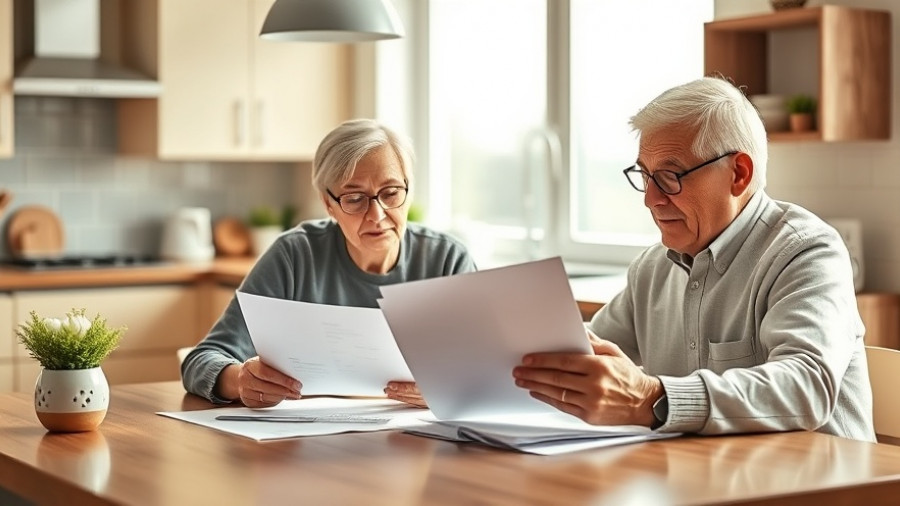 Mature couple using a tablet for fintech retirement planning at home.