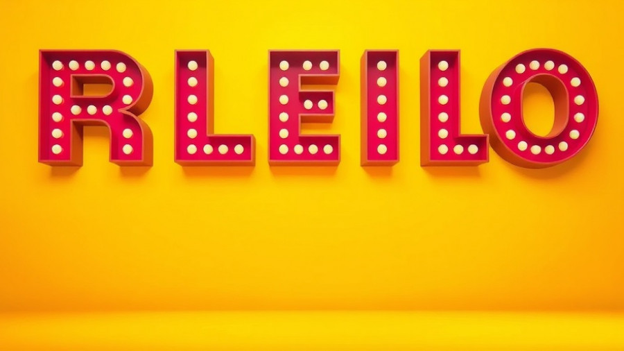 Retro 1970s typography on yellow background.