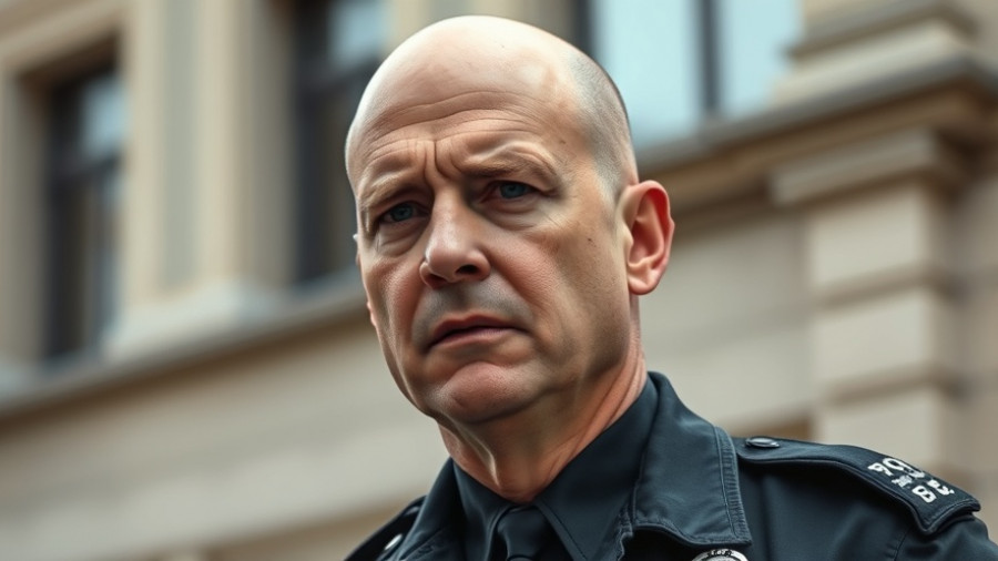 Police officer discussing mental health referrals needed counter-terrorism.