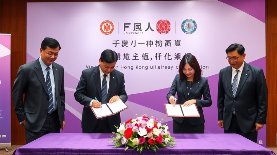 Professional signing ceremony for emergency care training module in Hong Kong.