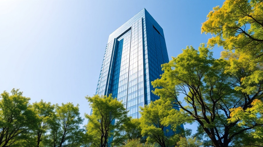 Modern high-rise in Makati, sky view with greenery, senior benefits Makati.
