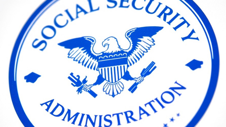 Social Security Administration eagle logo, symbolizing benefit increase 2026.