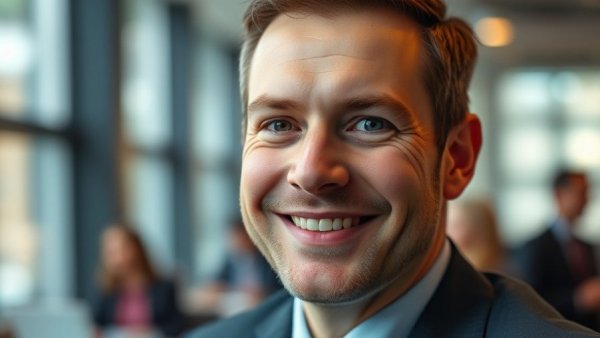 Smiling man in professional setting, remembered for public service.