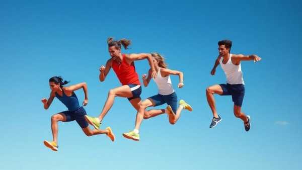 Dynamic leap showcasing the best trail running shoes for women in blue.