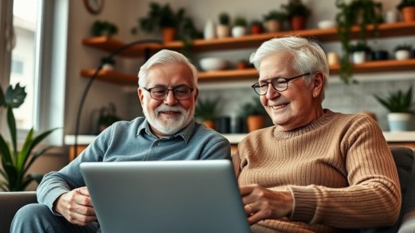 Elderly couple enjoying quality time together, maximize benefits Muskegon.