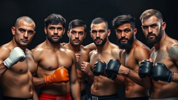 UFC veterans posing for competition Nov 6-9 with confident expressions.