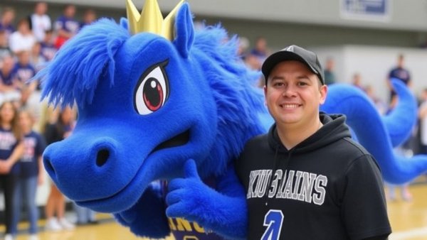 King Mustangs' mascot Anthony Lopez bridges gap between autism and school spirit