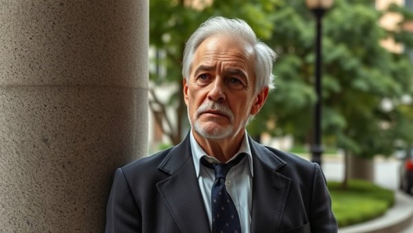 Distinguished older man reflecting on deference doctrine seniors financial security.