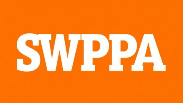 Bold 'SWPPA' logo on orange background.