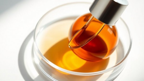 Amber skincare serum dropper in petri dish, Skincare for GLP-1 Users.