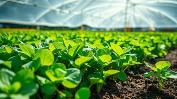 Green plants under row covers for November growth