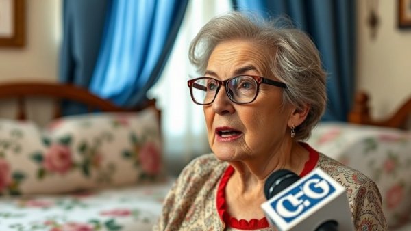 Elderly woman discussing SNAP benefits for seniors in Flint