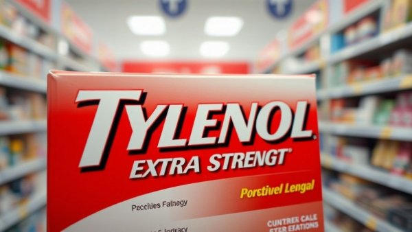 Tylenol Extra Strength box close-up for autism link study.