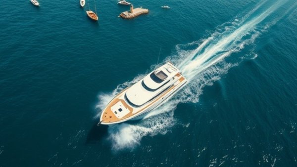 Ferry near lighthouse amidst Nantucket scenery.