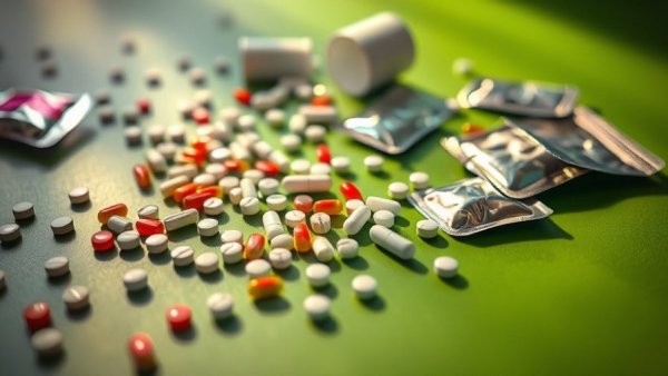 Hormone Replacement Therapy safety warning removal pills scattered on green surface.