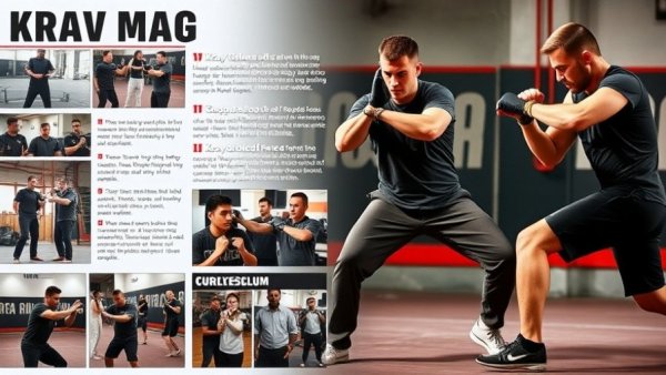 First Krav Maga Class: learners practicing self-defense and curriculum overview.