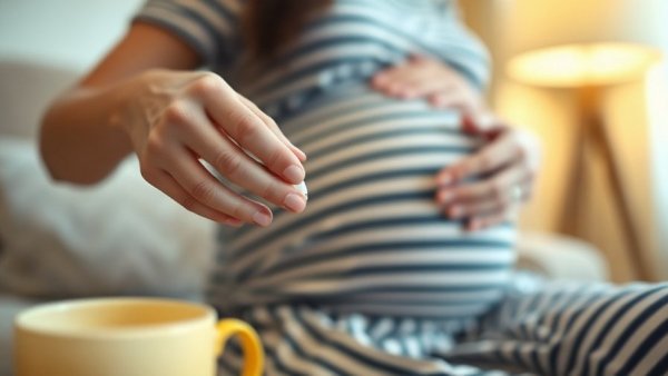 Pregnant woman holding a pill, no link between paracetamol use and autism.