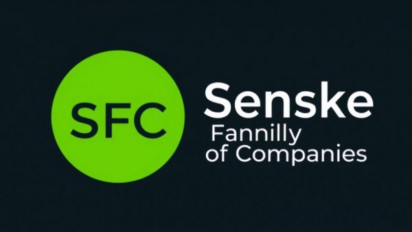 Minimalist logo design for lawn care Shelby MI, featuring green circle with white SFC text.