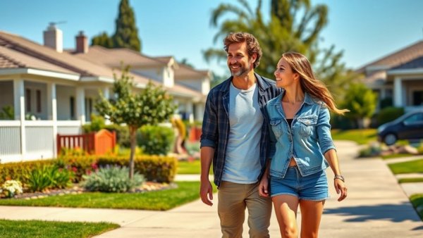 Supportive moment for families living with autism in a neighborhood.