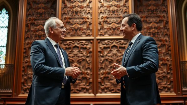 Civic crisis free speech campus discussion on ornate stage setting.