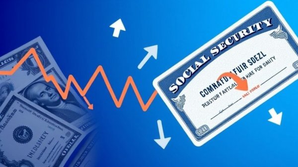 Visual representation of Social Security payments increase with card and graph