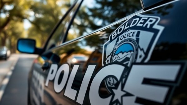 Boulder Police SUV with emblem related to $30,000 equipment stolen.