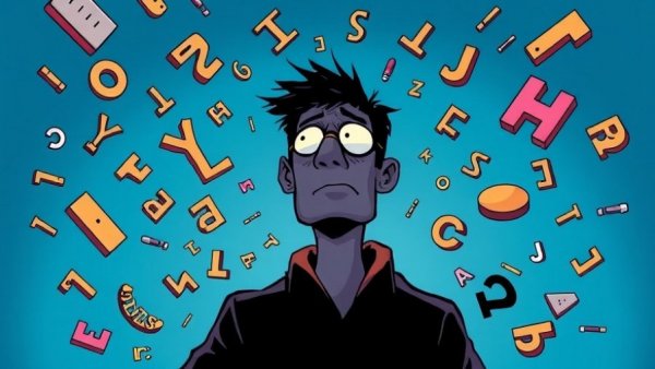 Abstract art of confusion representing Alzheimer's agitation symptoms.